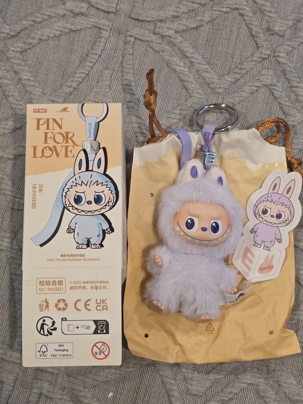 Pin For Love Plush Keychain - The Monsters, Labubu